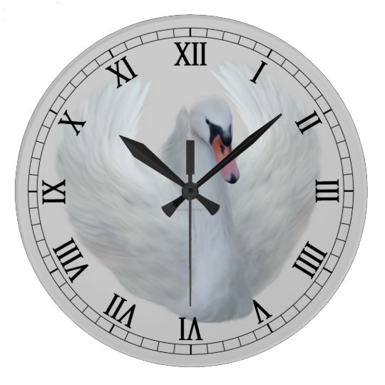 Fancy Roman Numeral Bird Wall Clock | Zazzle.com