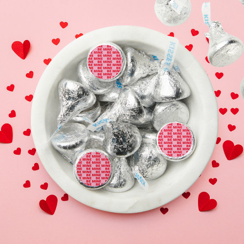 Fancy Romantic Red & Pink Be Mine Valentines  Hershey®'s Kisses®