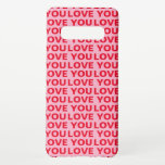 Fancy Romantic Red & Pink Love You Pattern  Samsung Galaxy S10  Case<br><div class="desc">Fancy Romantic Red & Pink Love You Pattern</div>