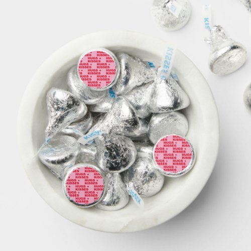 Fancy Romantic Red  Pink Valentines  Hersheys Kisses