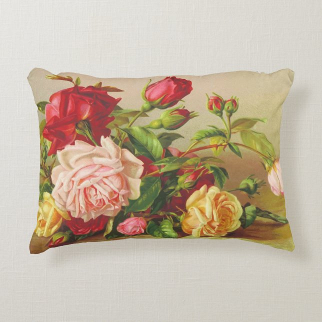 Fancy Roses Accent Pillow (Front)