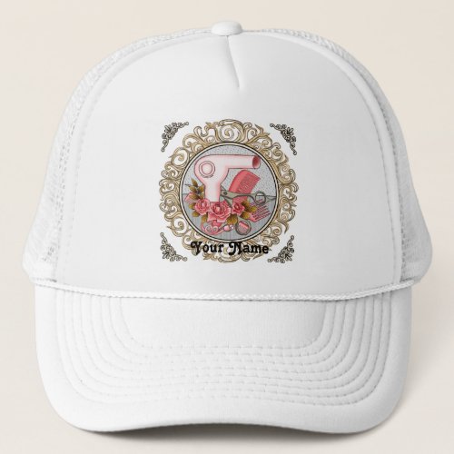 Fancy Roses Beautician custom name hat