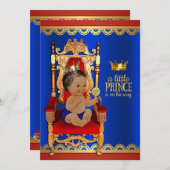 Fancy Royal Ethnic Prince Baby Shower Invitation (Front/Back)