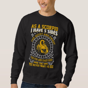 Fancy Scorpio October November Zodiac Design Sweatshirt