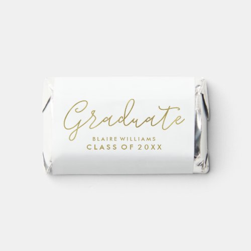 Fancy Script Custom Photo Graduation Party Hersheys Miniatures