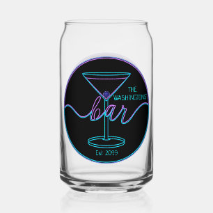 Fancy Script Drinkware Set Beer Can Glass