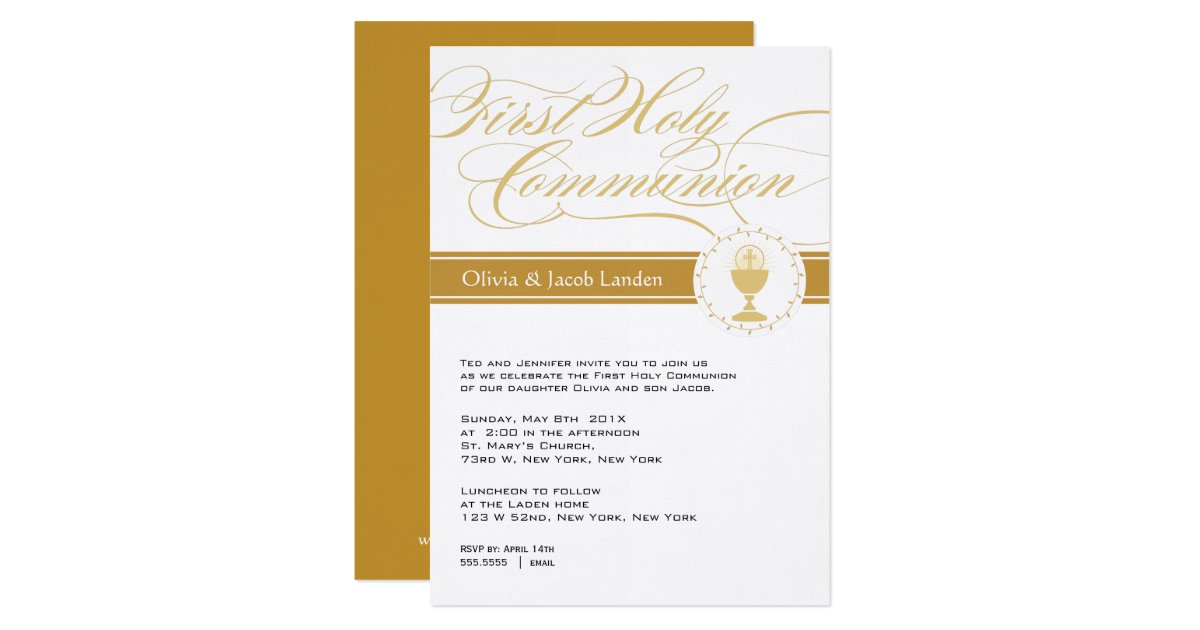Fancy Communion Invitations 10