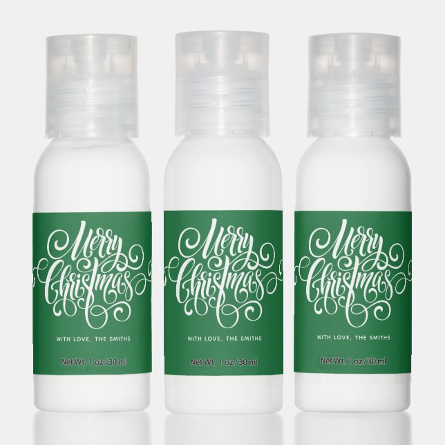 Fancy Script "Merry Christmas" Hand Lotion (Set)
