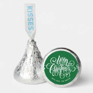 Fancy Script "Merry Christmas" Personalized Hershey®'s Kisses®