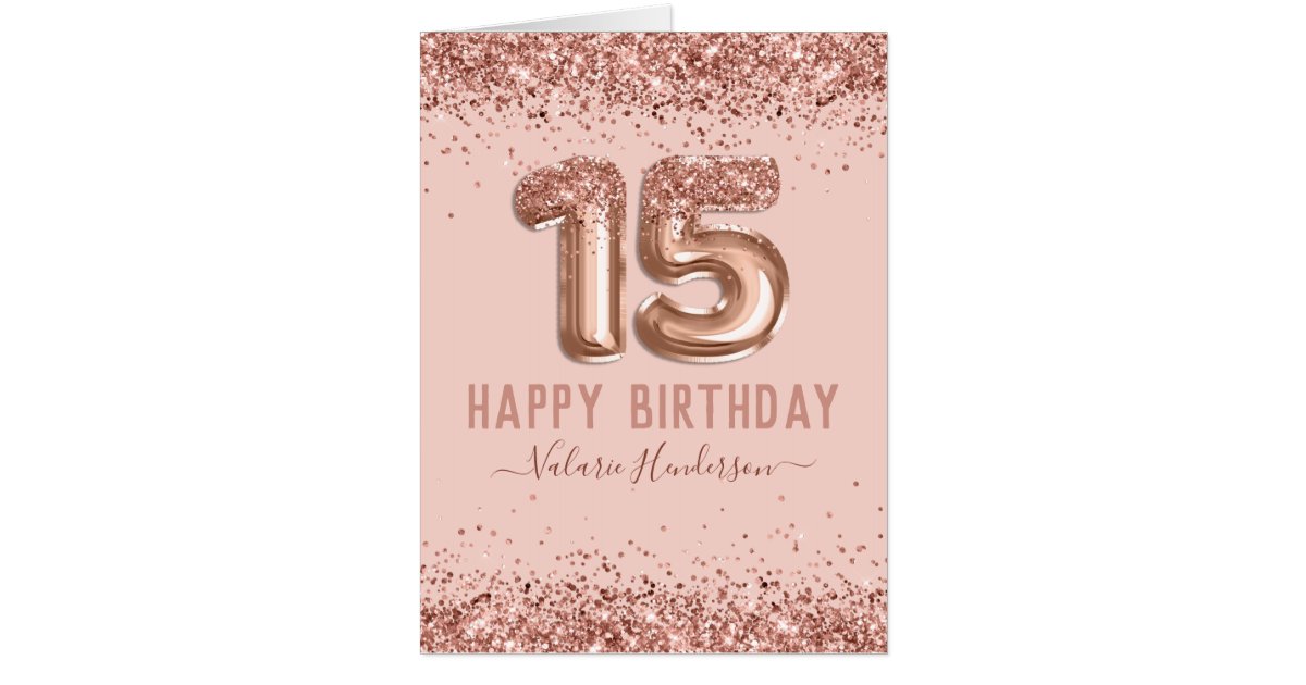 happy 15th birthday card