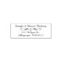 Fancy Script Return Address Self Inking Stamp | Zazzle