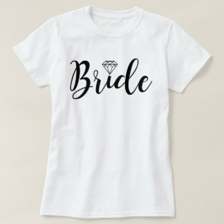 Fancy Script Typography | Bride T-Shirt