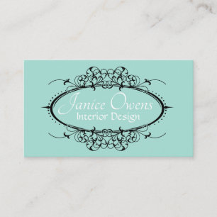 Fancy Scrollwork Frame Business Card