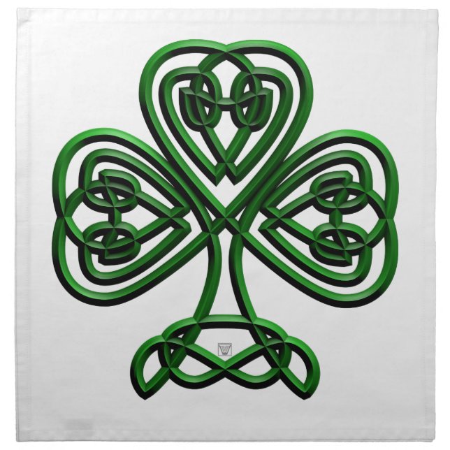 Fancy Shamrock Napkin (Front)
