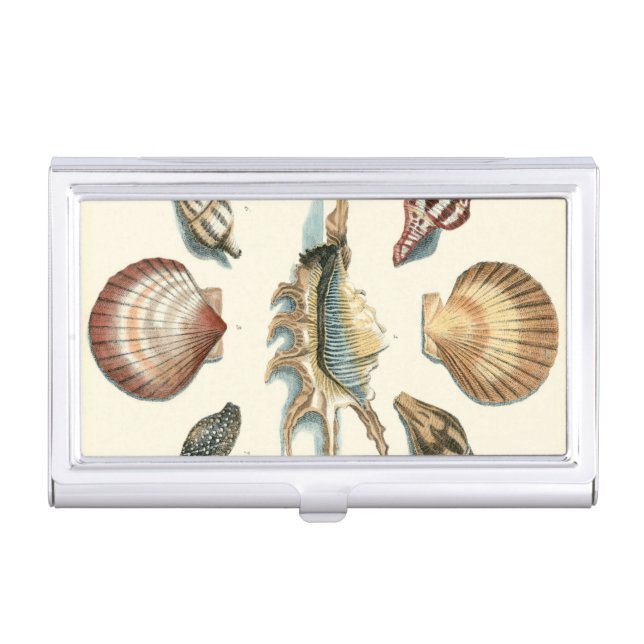 Fancy Shell Beach Business Card Case (Front)