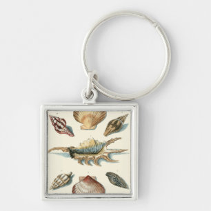 Fancy Shell Beach Keychain