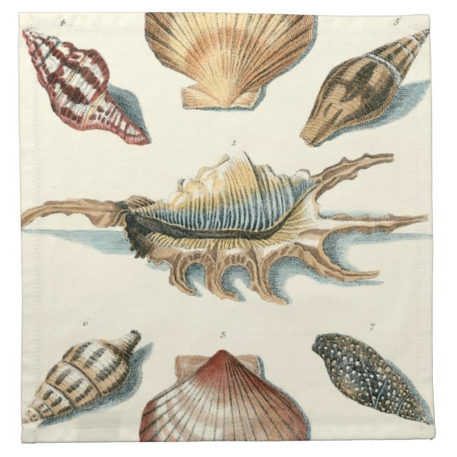 Fancy Shell Beach Napkin (Front)