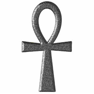 Fancy Silver Ankh Photo Sculpture