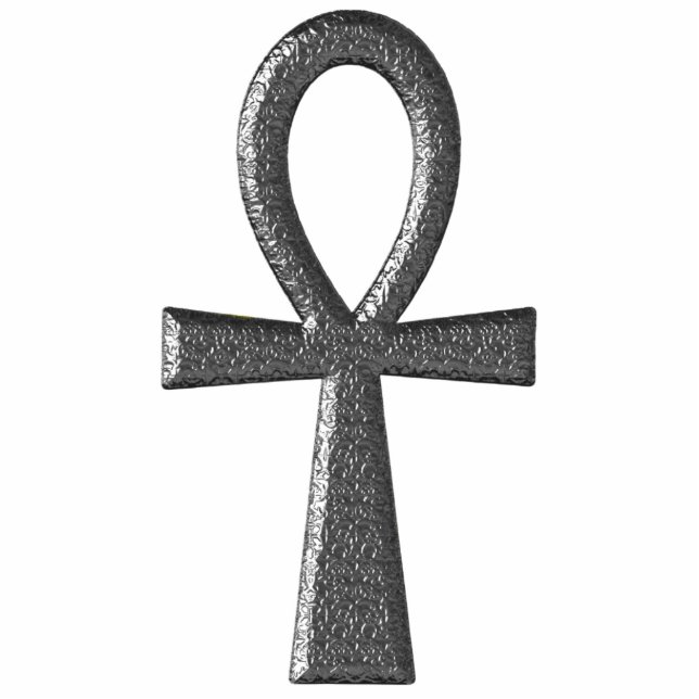 Fancy Silver Ankh Photo Sculpture (Front)