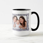 Fancy Silver Frame Add Photo Here Mug