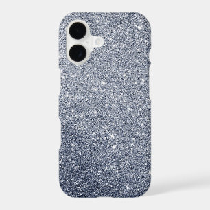 Fancy Silver Gray Sparkly Glitter Effect iPhone 17 Case