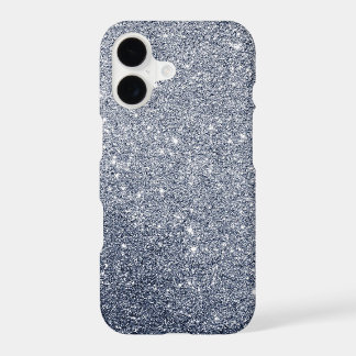 Fancy Silver Gray Sparkly Glitter Effect iPhone 17 Case