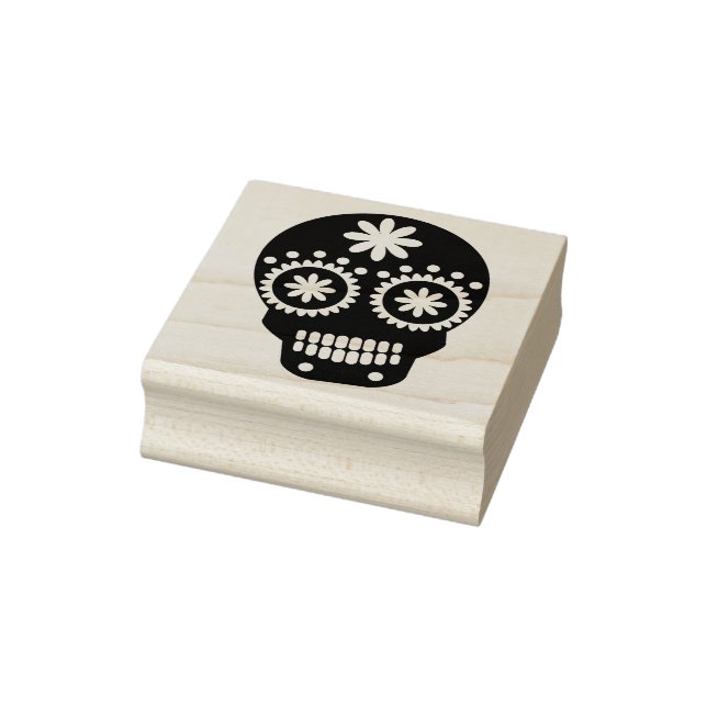 Fancy Skull Rubber Stamp (Stamp)