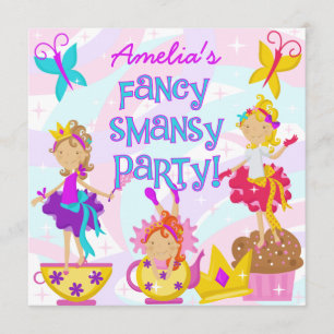 Fancy Smansy Birthday Party Invitations