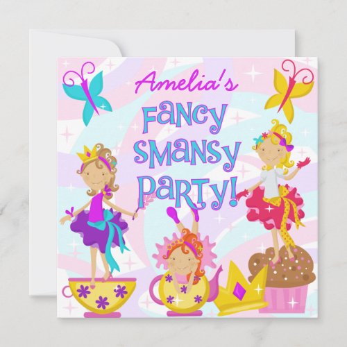 Fancy Smansy Birthday Party Invitations
