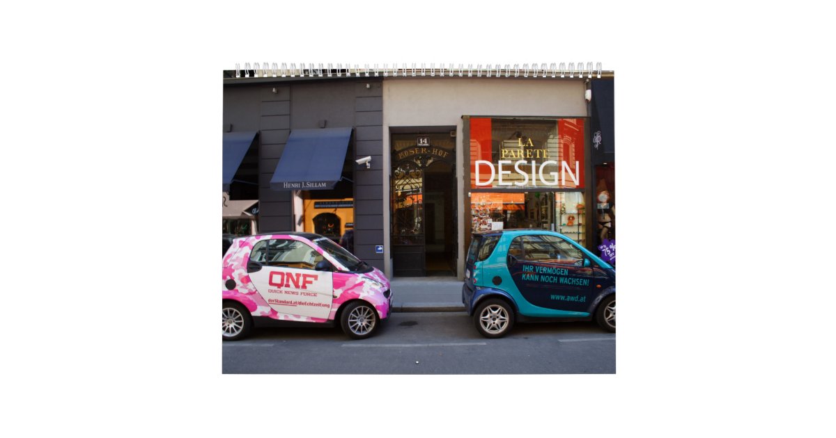 Fancy Smart Cars Wall Calendar 2020 Zazzle Com