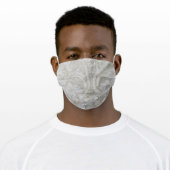 fancy sophisticated sequins pearl white lace adult cloth face mask (Worn)