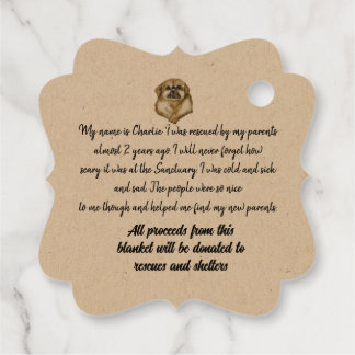 Fancy Square Favor Tags