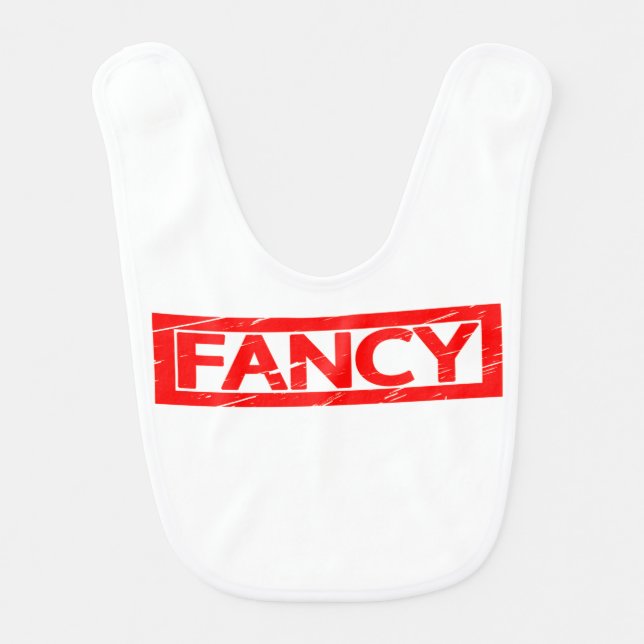 Fancy Stamp Baby Bib (Front)
