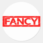 Fancy Stamp Classic Round Sticker