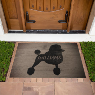 Poodle doormat cheap