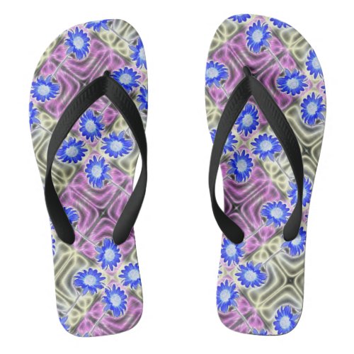 Fancy Sunflowers Flip Flops