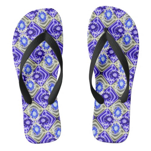 Fancy Sunflowers Flip Flops