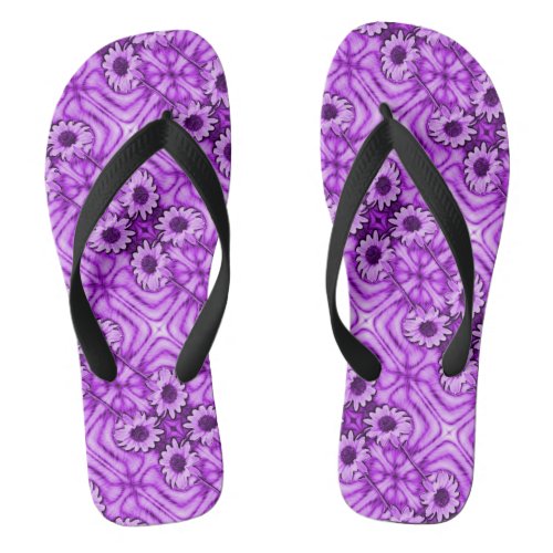 Fancy Sunflowers Flip Flops