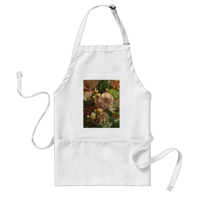Fancy Sunshine Flowers Adult Apron (Front)