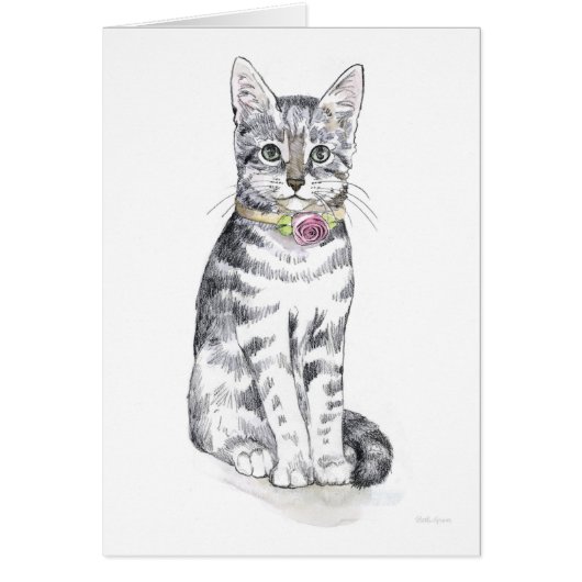 Fancy Tabby Cat Cards (Front)