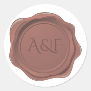 Fancy Terra Cotta Wax Personalized Seal