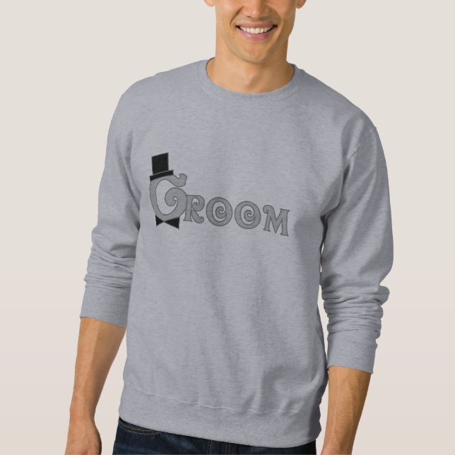 Fancy Text Groom Sweatshirt (Front)