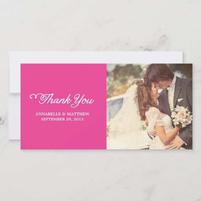 Fancy Thank You Photo Cards (Front)