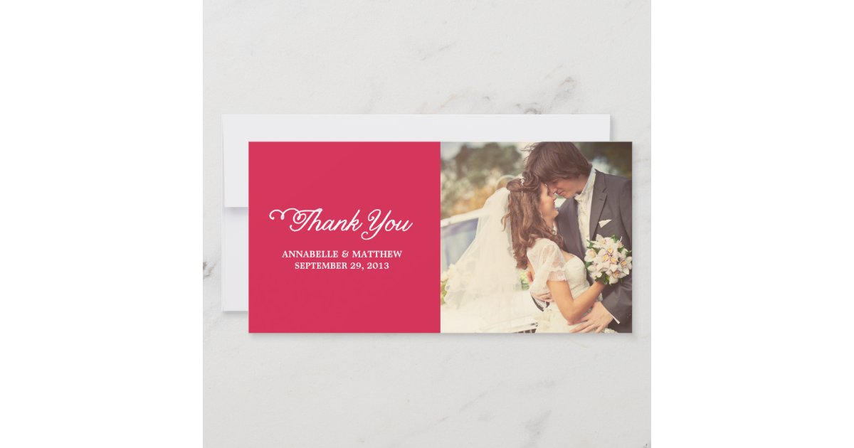 Fancy Thank You Photo Cards | Zazzle