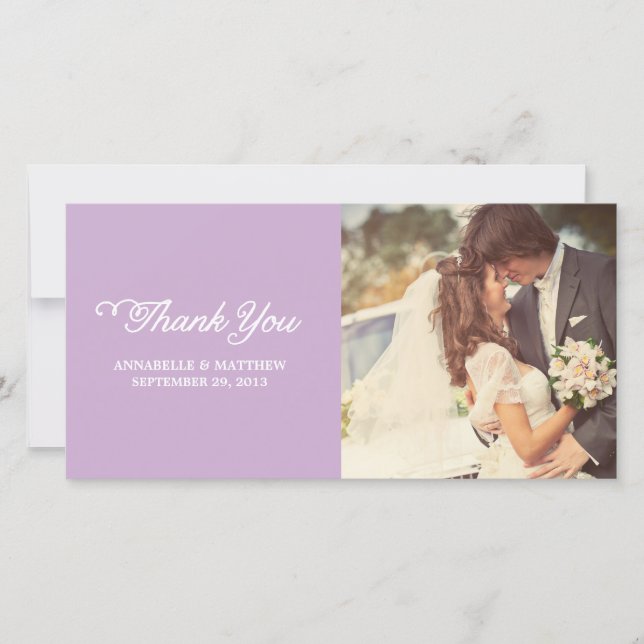 Fancy Thank You Photo Cards (Front)