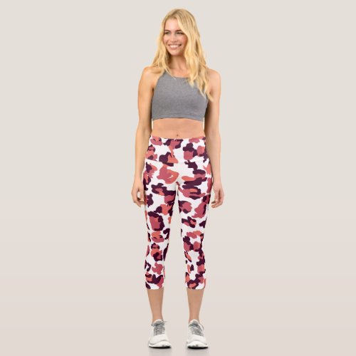 Fancy tiger pattern  capri leggings