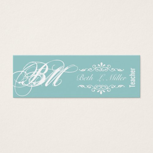 Fancy Times  Monogram Business Card Templates