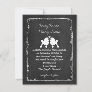 Fancy Toy Poodles Wedding Announcement