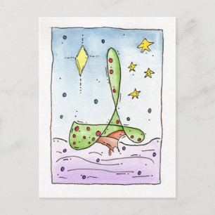 "Fancy Tree" Christmas Postcard