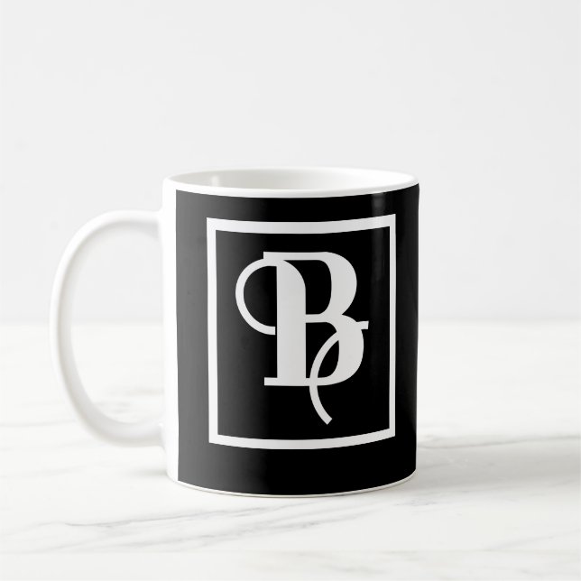 Fancy Typographical letter B names Coffee Mug (Left)